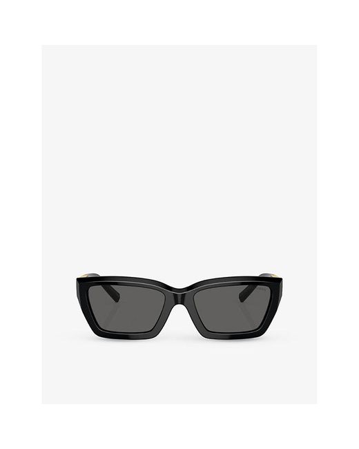 Tiffany & Co Black Tf4213 Rectangle-frame Acetate Sunglasses