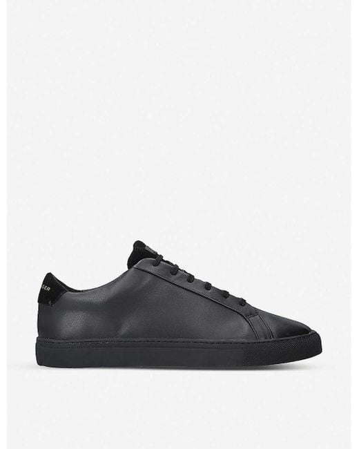 Kurt Geiger Donnie Leather Trainers in Black for Men | Lyst