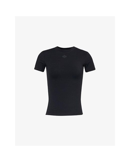 The Couture Club Blue Sculpt Stretch-Woven Jersey T-Shirt