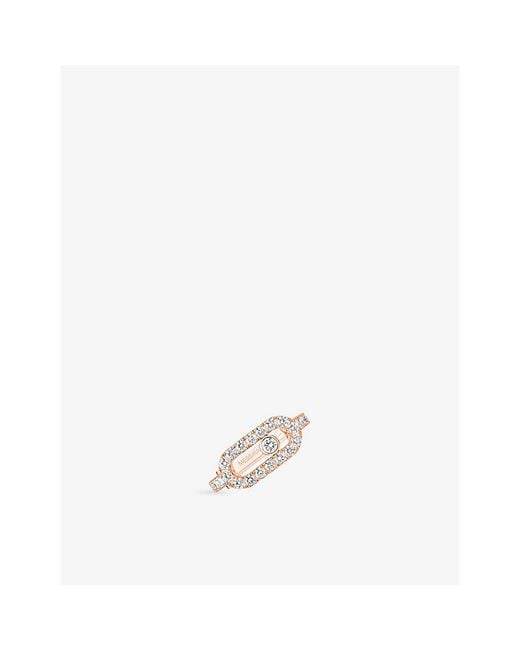 Messika White Move Uno Pave 18Ct And 0.25Ct Diamond Single Ear Clip