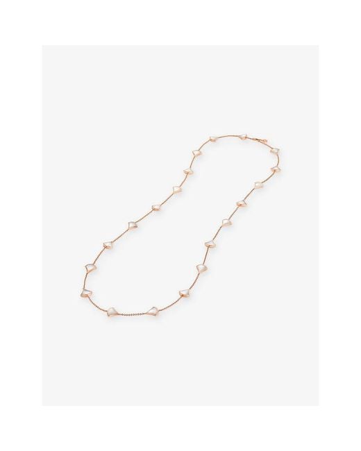 BVLGARI White Divas' Dream 18Ct Sautoir-Set Mother-Of-Pearl Necklace