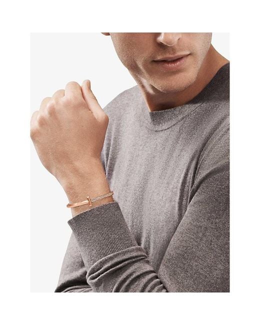 Tiffany & Co White T1 18Ct Rose And Diamond Bracelet
