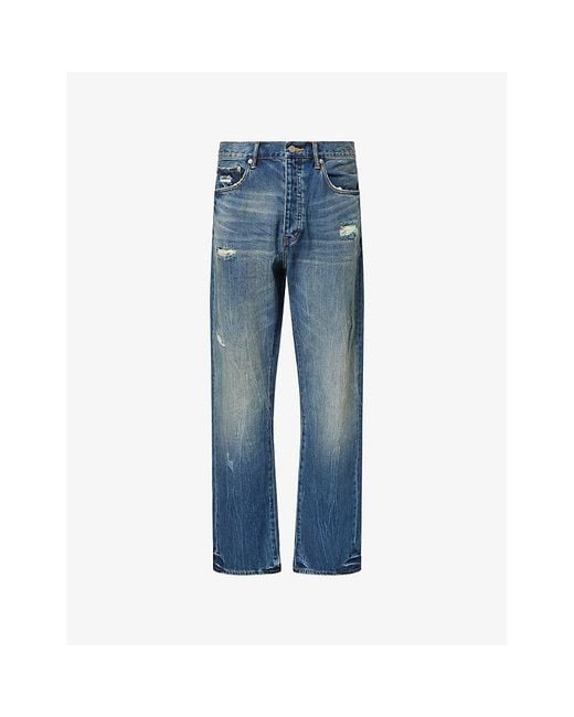 Purple Brand Blue Lancer Straight-Leg Denim Jeans for men