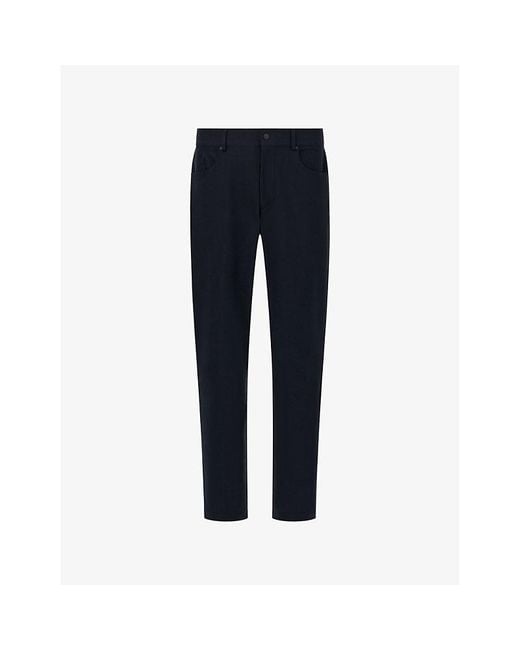 Boggi Blue B Tech Tapered-Leg Stretch-Woven Jeans for men