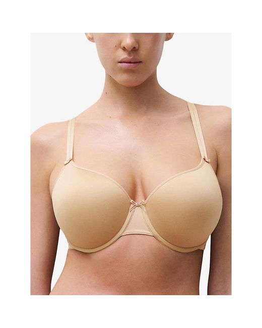 Chantelle White Basic Invisible Smooth Memory Foam T-Shirt Bra