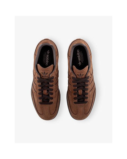 Adidas Brown Samba Og Suede Trainers