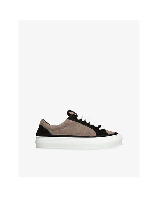NUMERIS White Athena Skate Suede Trainers for men