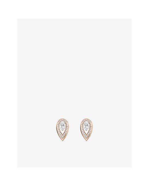 Messika Metallic Fiery And 0.25Ct Diamond Stud Earrings