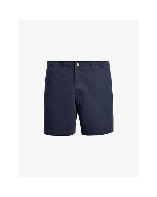 Polo Ralph Lauren Blue Polo Prepster Logo-Embroidered Stretch-Cotton Shorts for men