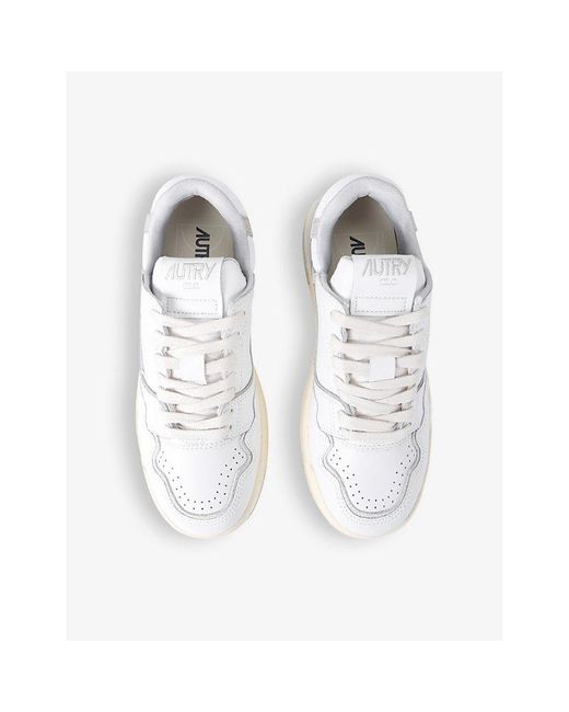 Autry White Low-top Leather Trainers
