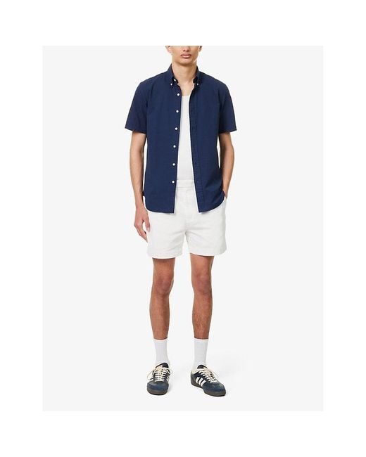 Polo Ralph Lauren White Featherwight Slim-fit Mid-rise Cotton Shorts for men