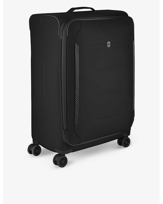 Victorinox Black Crosslight Large Softside Recycled-polyester Suitcase