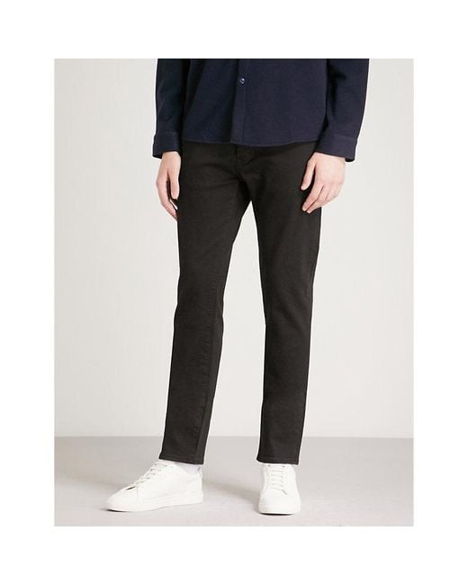 Neuw Black Slim-Fit Tapered Jeans for men