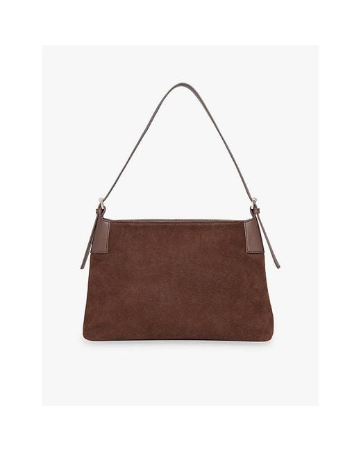 Whistles Brown Paloma Suede Shoulder Bag