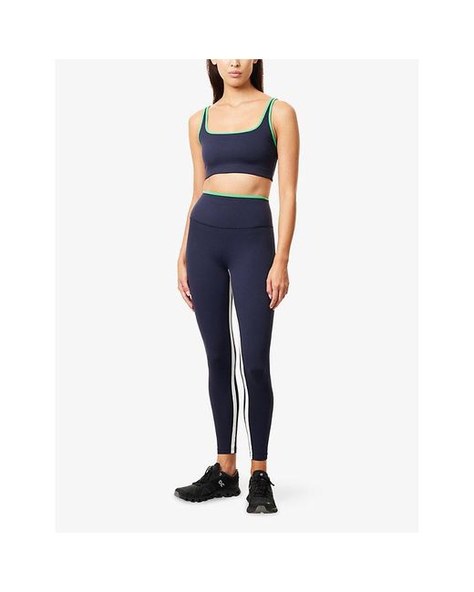Splits59 Blue Cait Rigor Stretch-Jersey Sports Bra