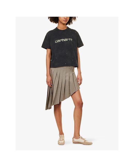 Carhartt Blue Painter Logo-Print Cotton T-Shirt