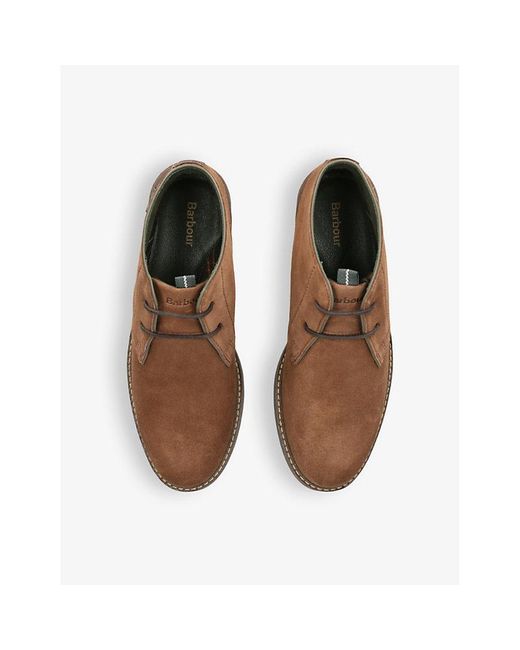 Barbour Brown Readhead Suede Chukka Boots for men