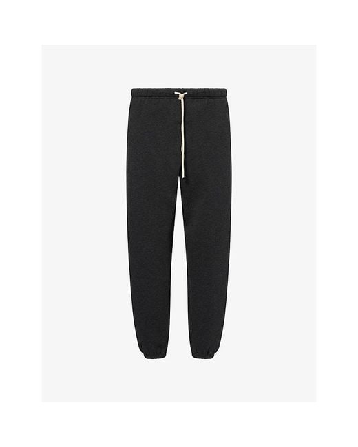 Fear Of God Black Classic Fleece Cotton-Jersey Jogging Bottoms for men