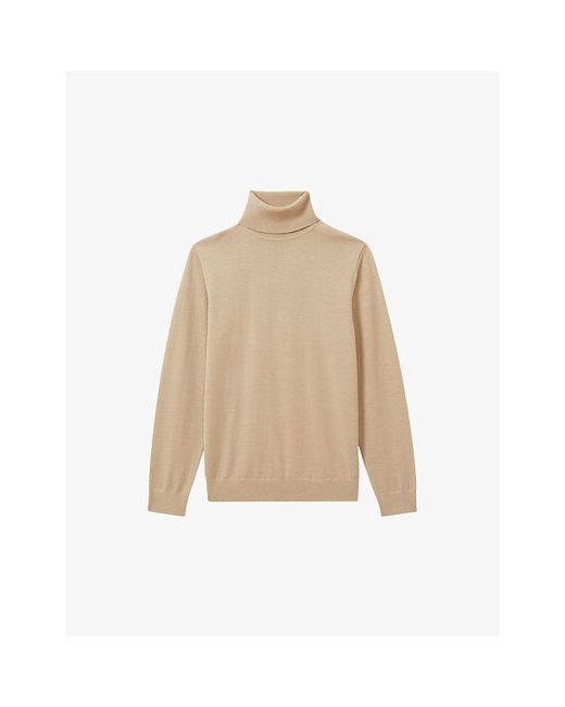 Reiss Natural Caine Turtleneck Wool Jumper for men