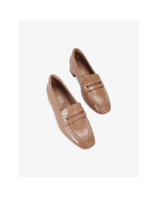 Carvela Kurt Geiger Brown Dolce Faux-Leather Loafers
