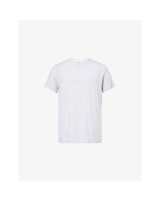 Derek Rose White Ethan Crewneck Stretch-Jersey T-Shirt for men