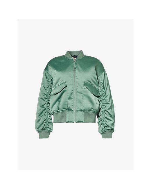 Levi's Green Andy Techy Ribbed-trim Shell Jacket