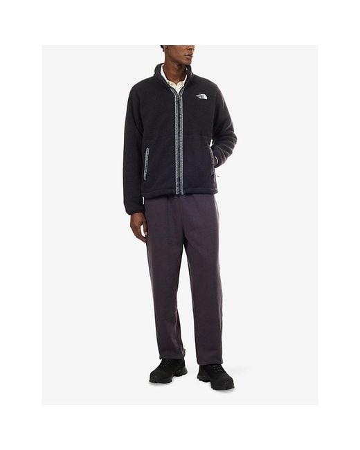 The North Face Blue Fleeski Brand-Emboidered Fleece Jacket for men