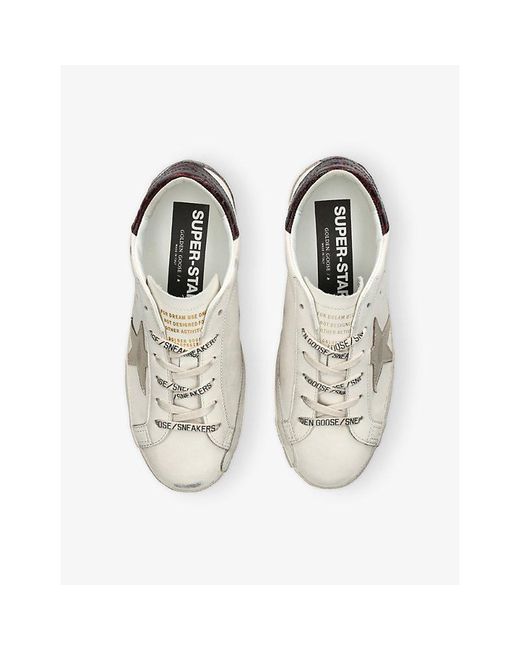 Golden Goose Deluxe Brand White Super-Star Leather Low-Top Trainers