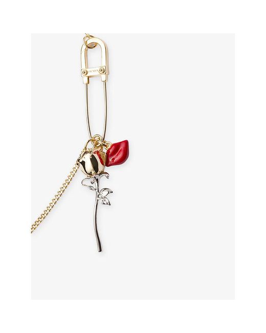Prada White Enamelled Metal Bracelet