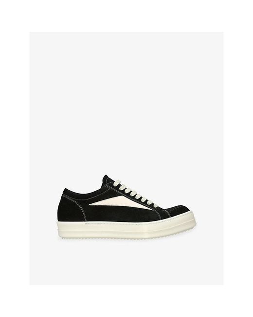 Rick Owens Black Vintage Suede Trainers for men