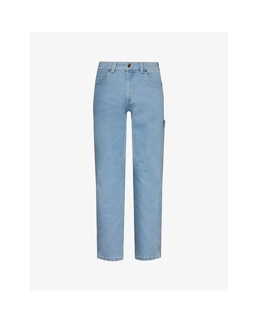 Dickies Blue Garyville Straight-leg Mid-rise Jeans for men