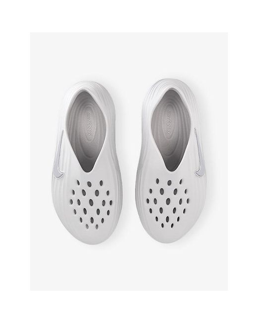Nike White React Rejuven8 Rubber Shoes for men