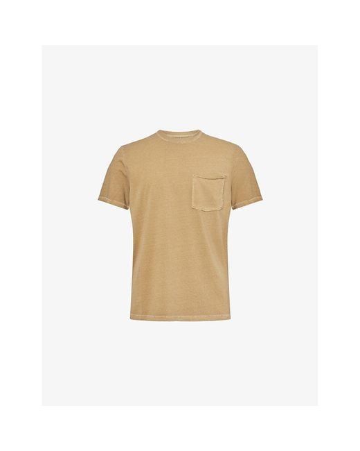 PAIGE Natural Ramirez Short-Sleeve Cotton-Jersey T-Shirt for men