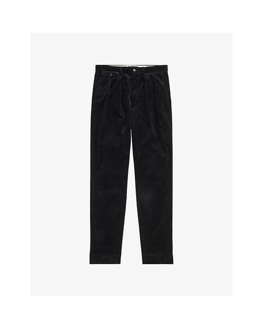 Polo Ralph Lauren Black Whitman Relaxed-Fit Corduroy Trousers for men