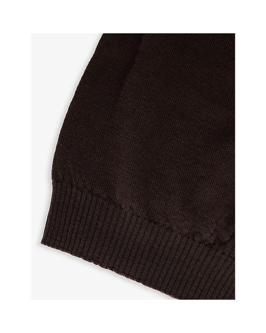 Rick Owens Black Domed Knitted Wool Beanie Hat for men