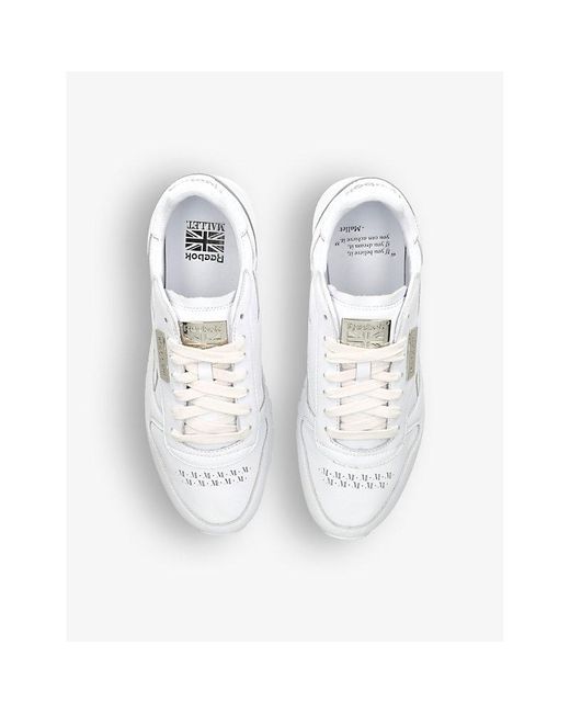Mallet White X Reebok Brand-patch Leather Low-top Trainers for men