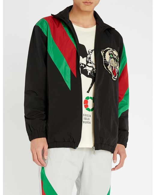 Gucci Black Tiger Web Jacket for men