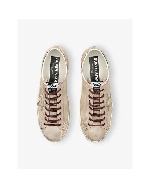 Golden Goose Deluxe Brand Natural Super Star 15647 Suede Trainers for men