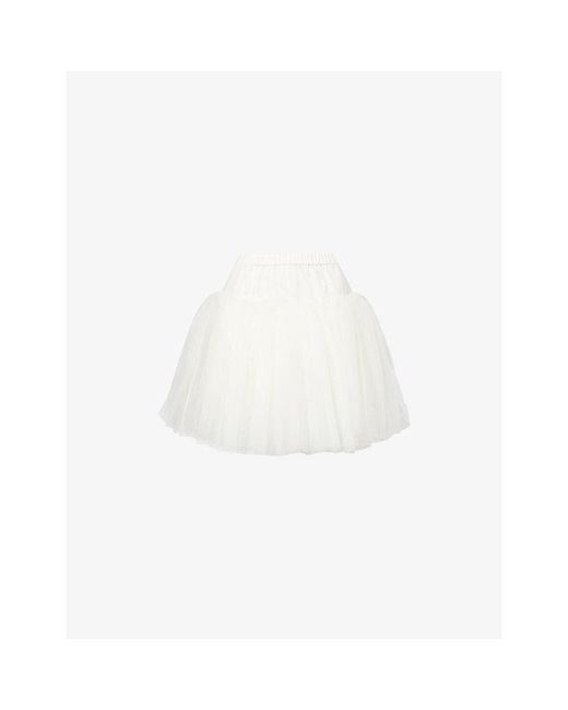 Simone Rocha White Ballet Layered Tutu Mini Skirt