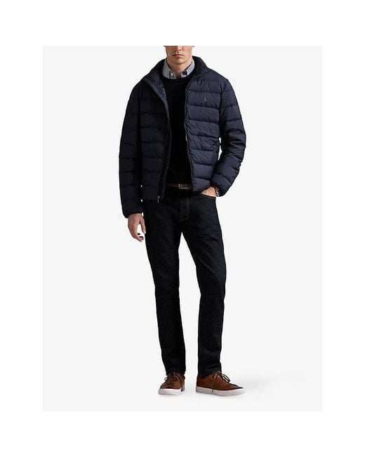 Polo Ralph Lauren Blue The Colden Packable Down Bomber Jacket for men