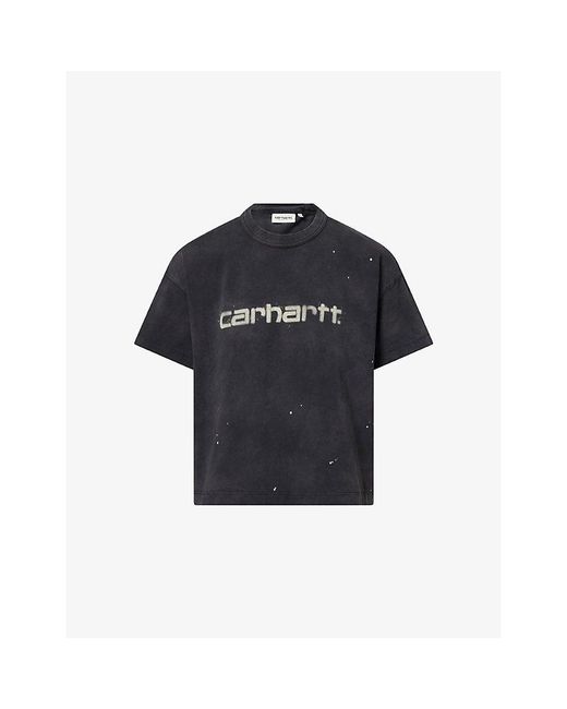 Carhartt Blue Painter Logo-Print Cotton T-Shirt