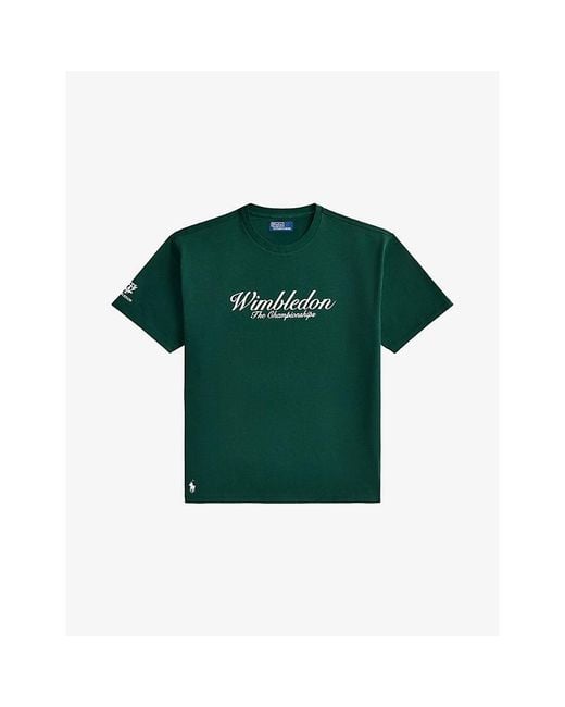 Polo Ralph Lauren Green X Wimbledon Cotton T-Shirt for men