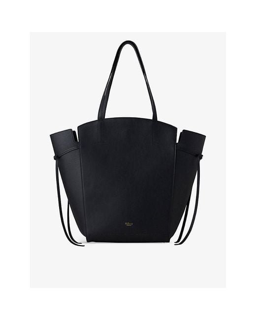 Mulberry Black Clovelly Leather Tote Bag