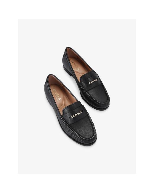 Carvela Kurt Geiger Black Avanti Leather Loafers