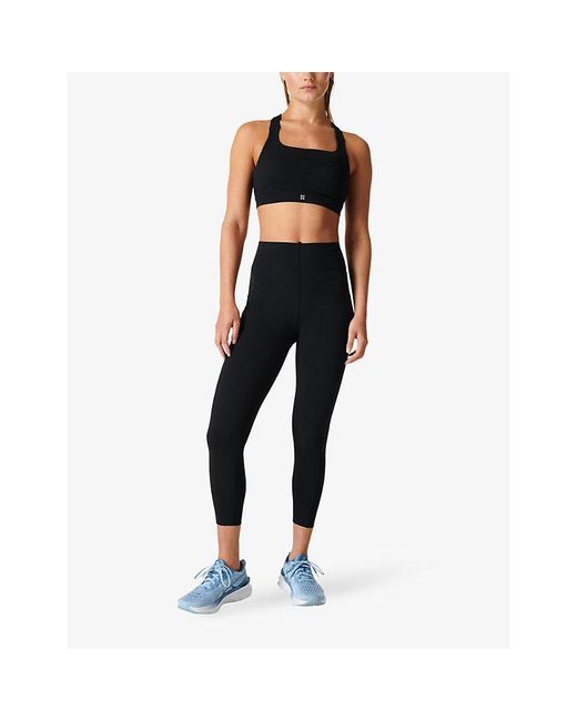 Sweaty Betty Black Power 7/8 High-Rise Stretch-Jersey Leggings
