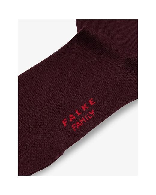 Falke Red Branded Cotton-Blend Socks