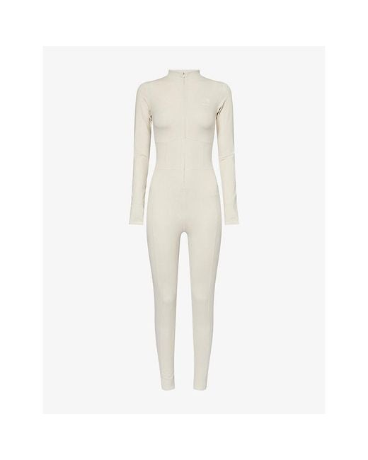 The North Face Natural X Skims Long-Sleeves Stretch-Woven Jumpsuit