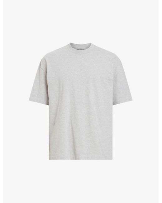 AllSaints White Xander Graphic-print Relaxed-fit Organic-cotton T-shirt X for men
