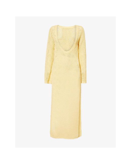 Cheap Monday Yellow Cozumel Crochet-Knit Maxi Dress