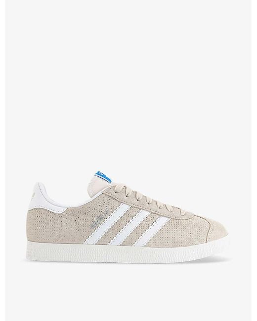 Adidas White Gazelle Suede Low-top Trainers